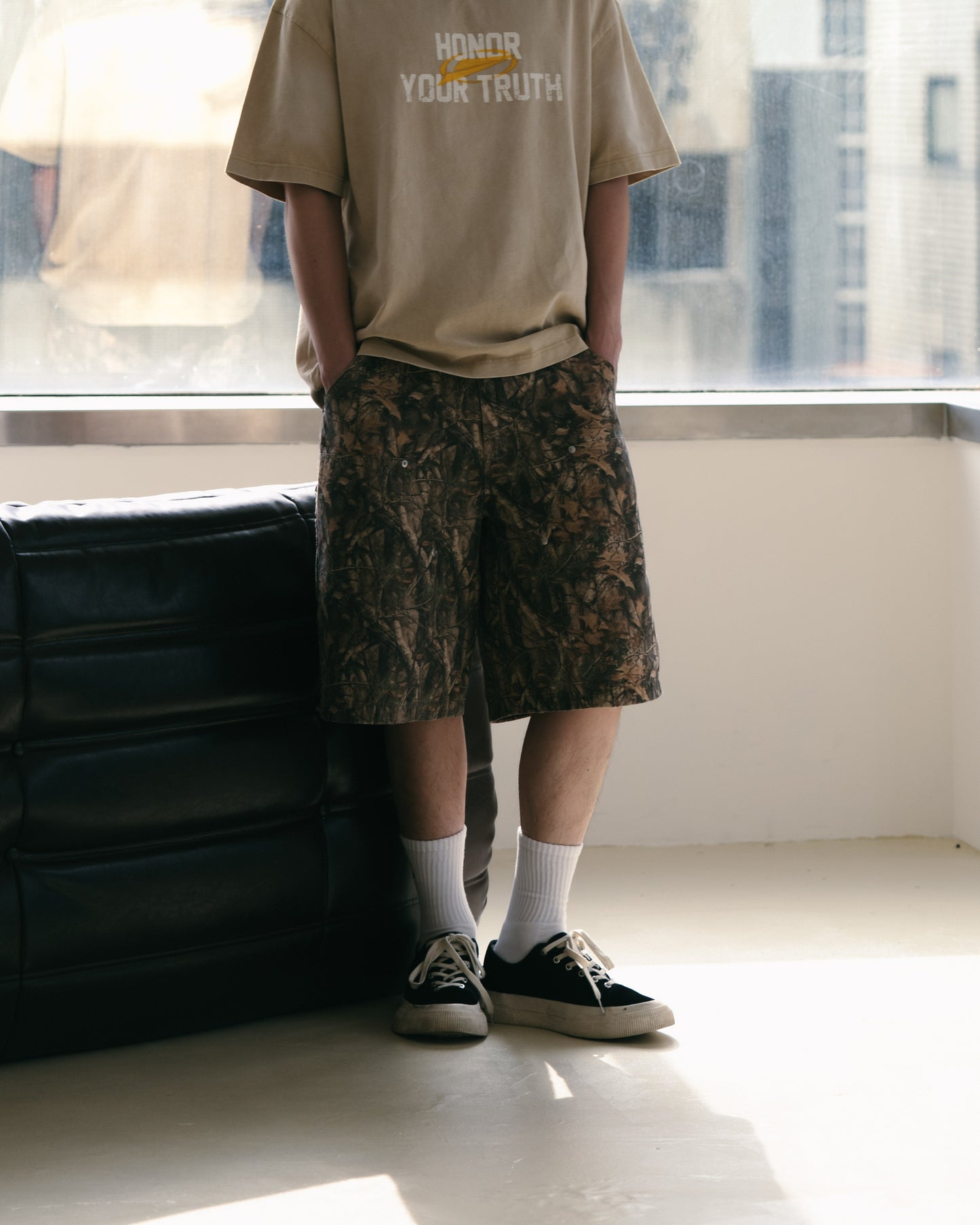 
                  
                    Washed Boxy Cut SS Clay【SNExFM-T01CL】
                  
                