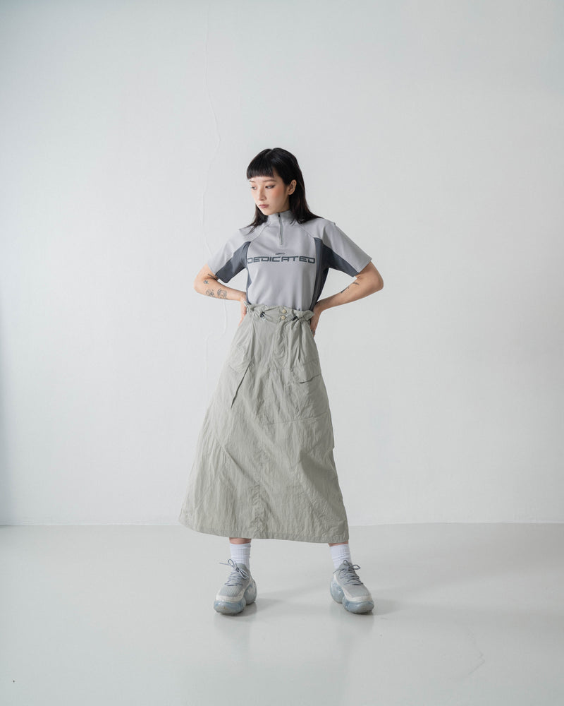 
                  
                    Dedicated Half Zip Cropped Top White【L24-06WH】
                  
                