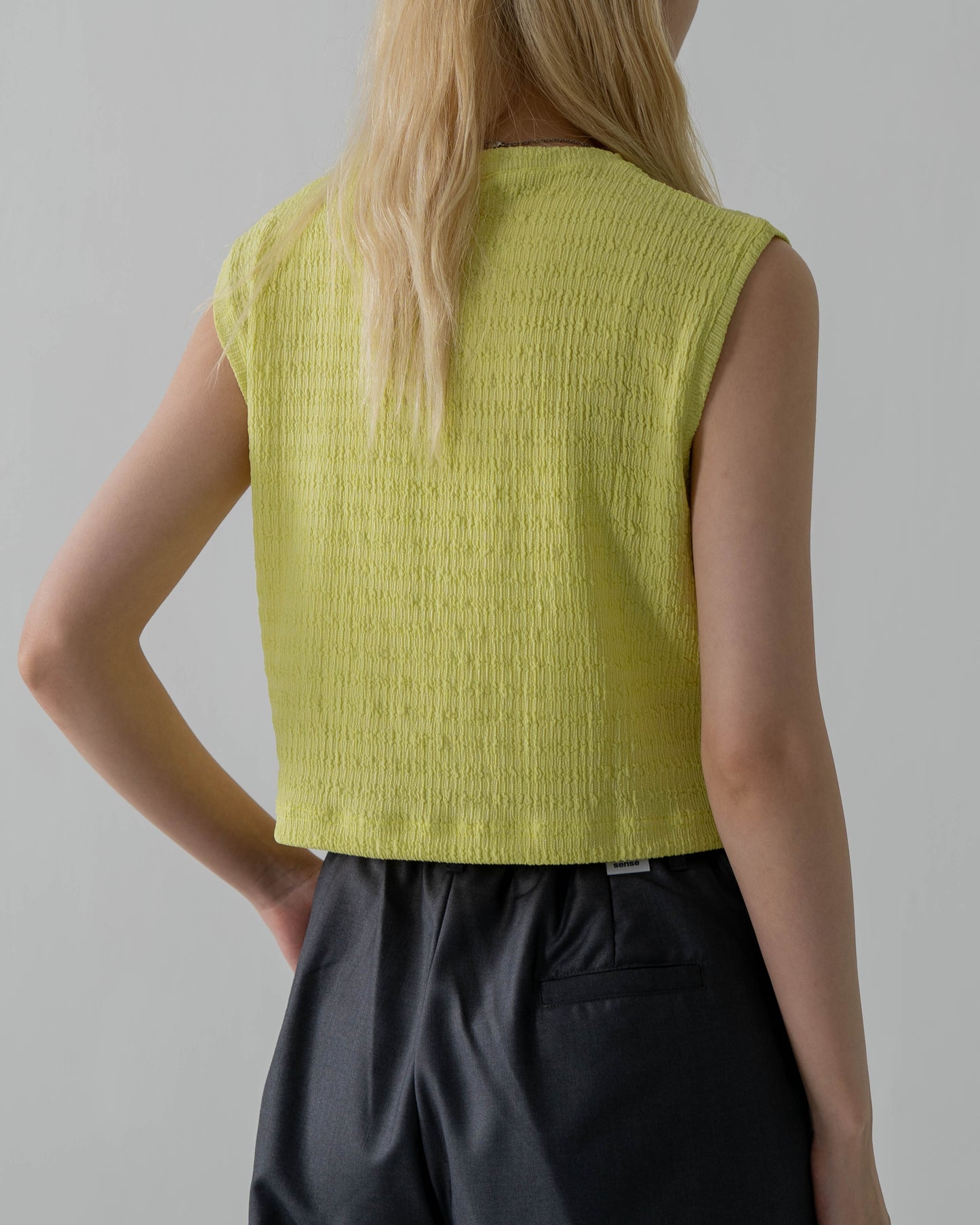 
                  
                    Seersucker Vest Lime Green【L23-23GN】
                  
                