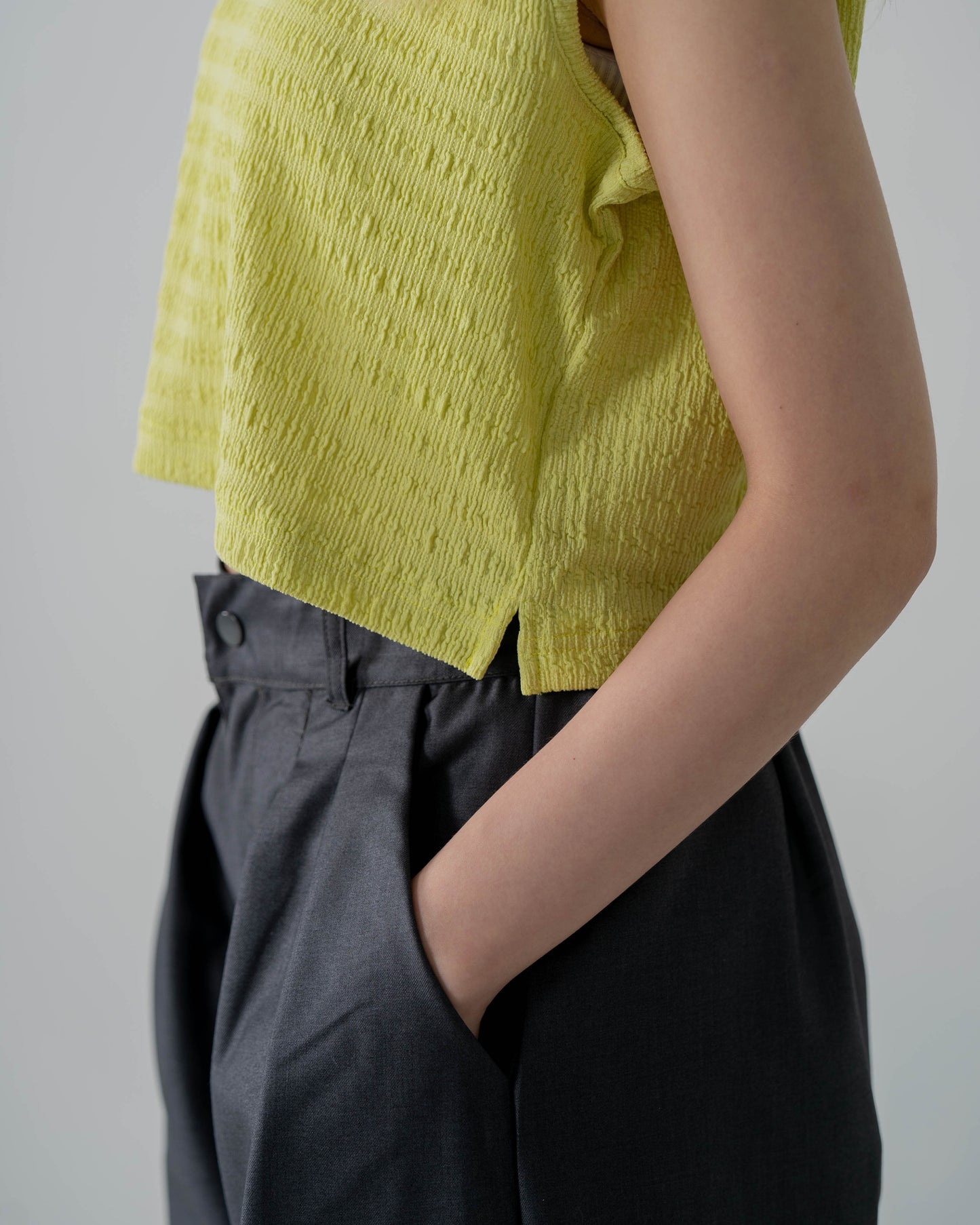
                  
                    Seersucker Vest Lime Green【L23-23GN】
                  
                