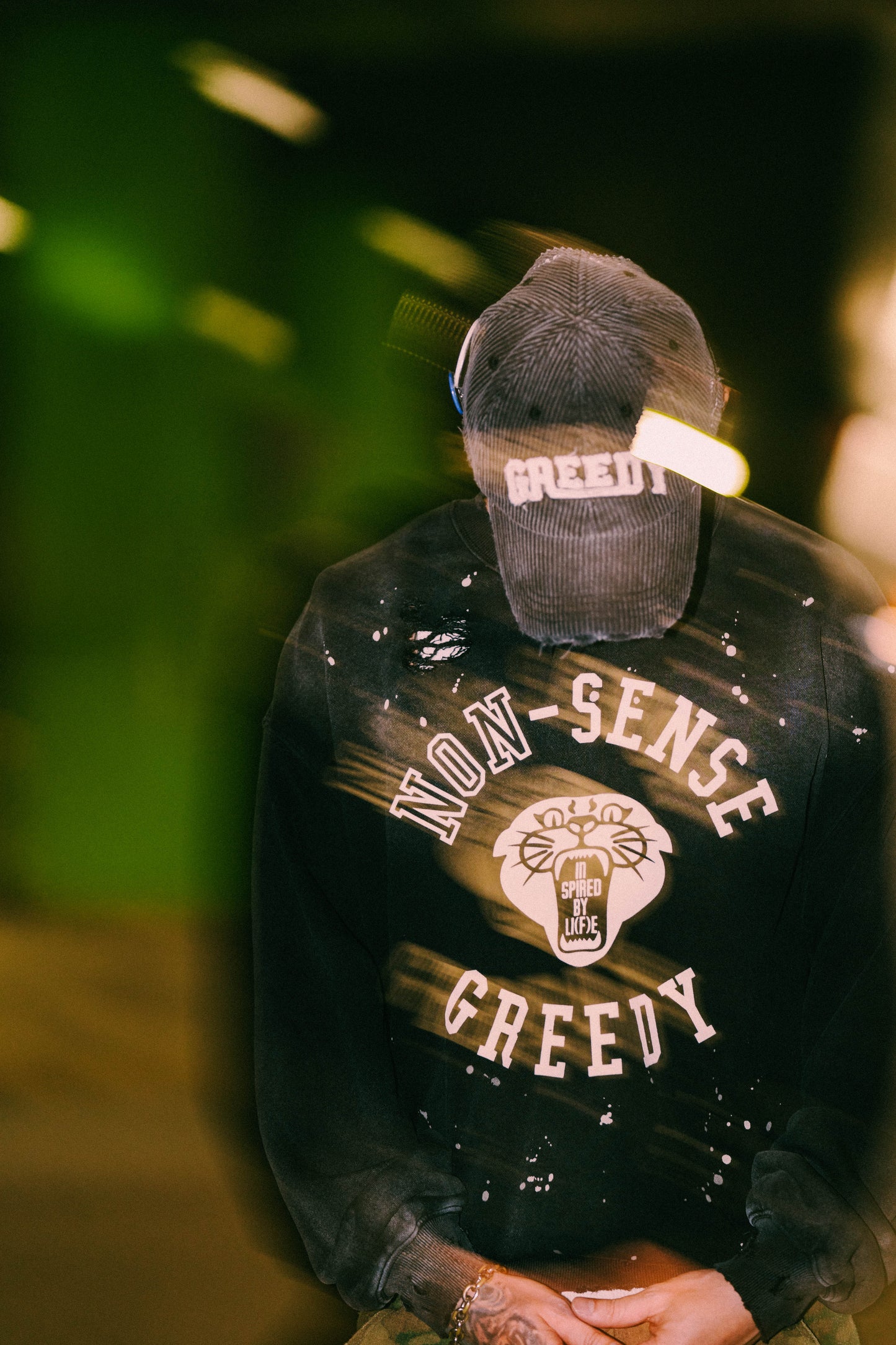 
                  
                    Wash Faded Crewneck Black【Nonsense-02BK】
                  
                