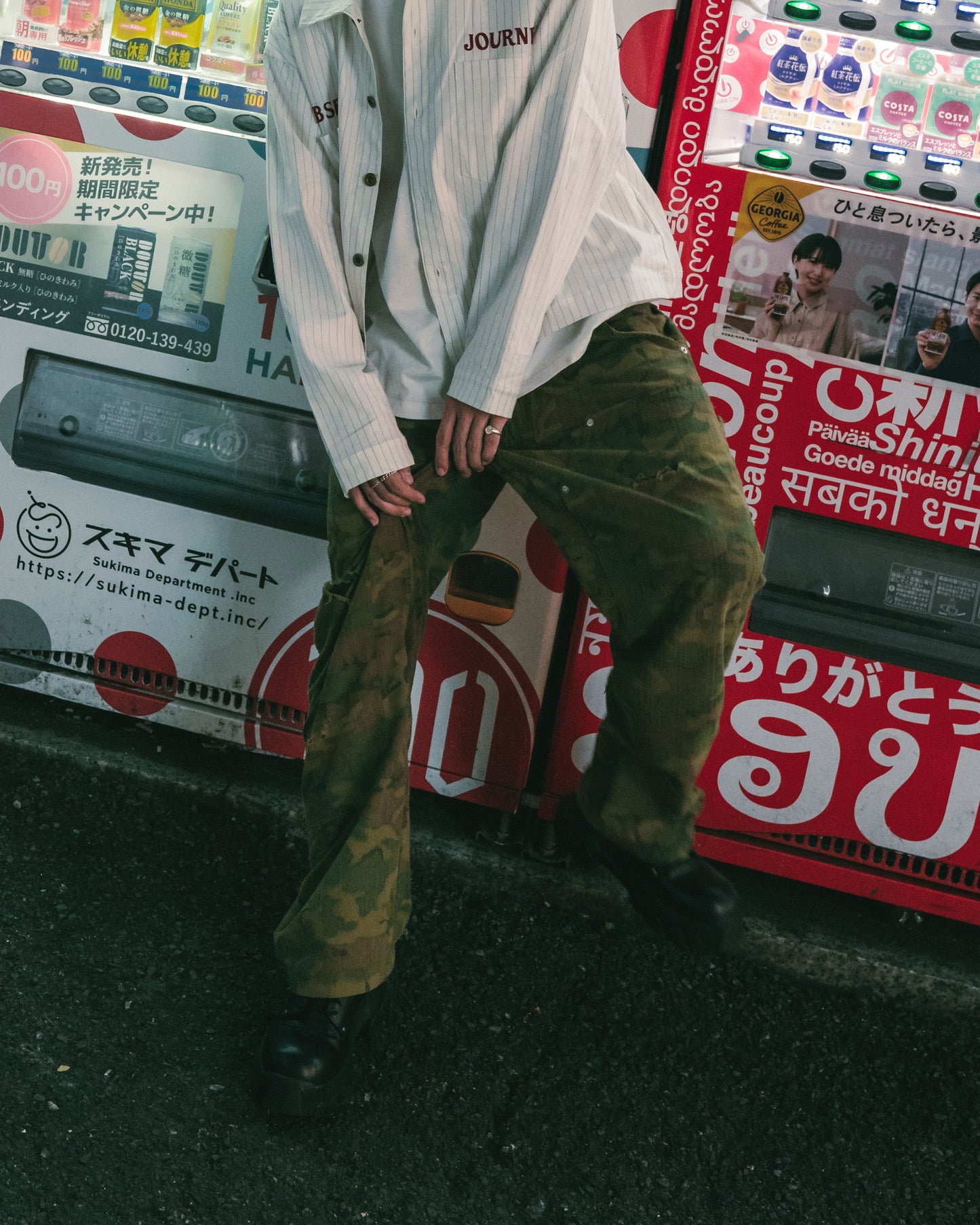 
                  
                    Stripe Patch Worker Jacket White【M24-40WH】
                  
                