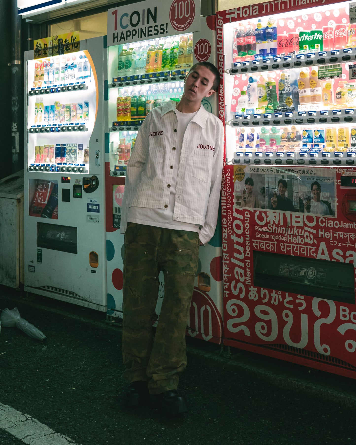 
                  
                    Stripe Patch Worker Jacket White【M24-40WH】
                  
                