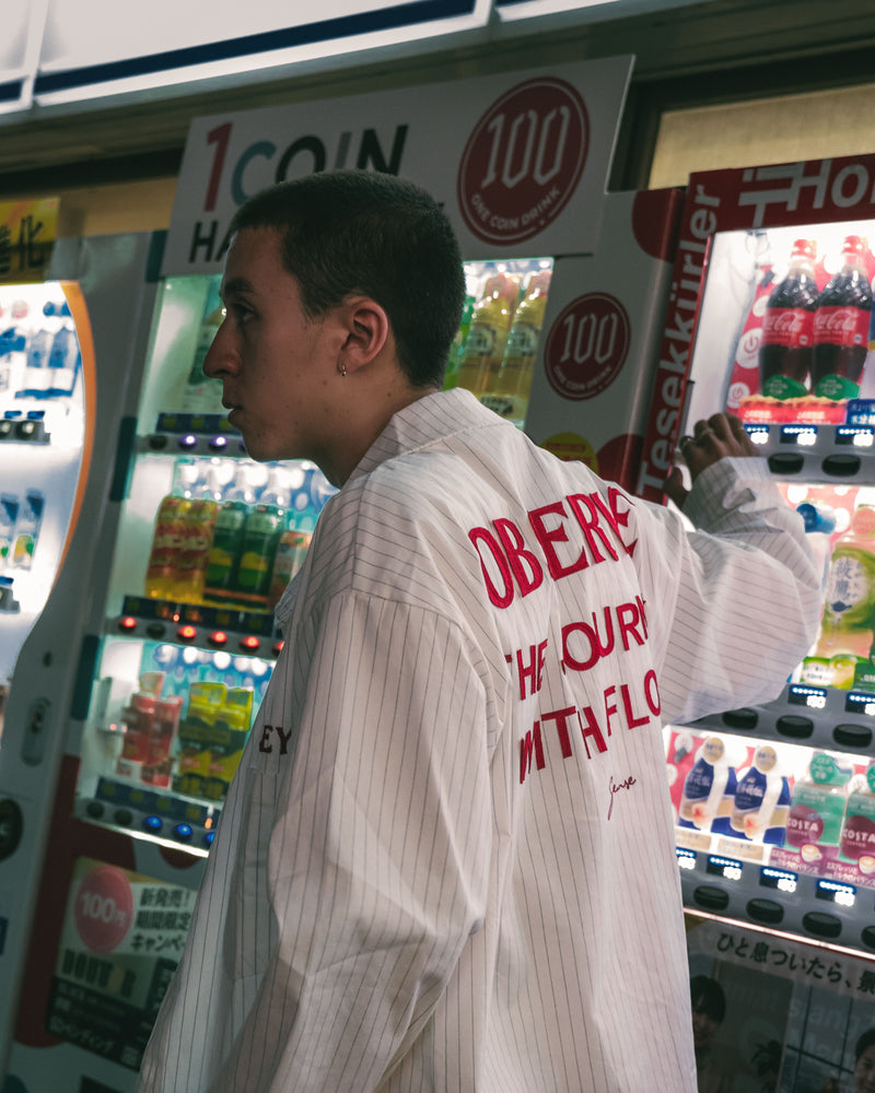 
                  
                    Stripe Patch Worker Jacket White【M24-40WH】
                  
                