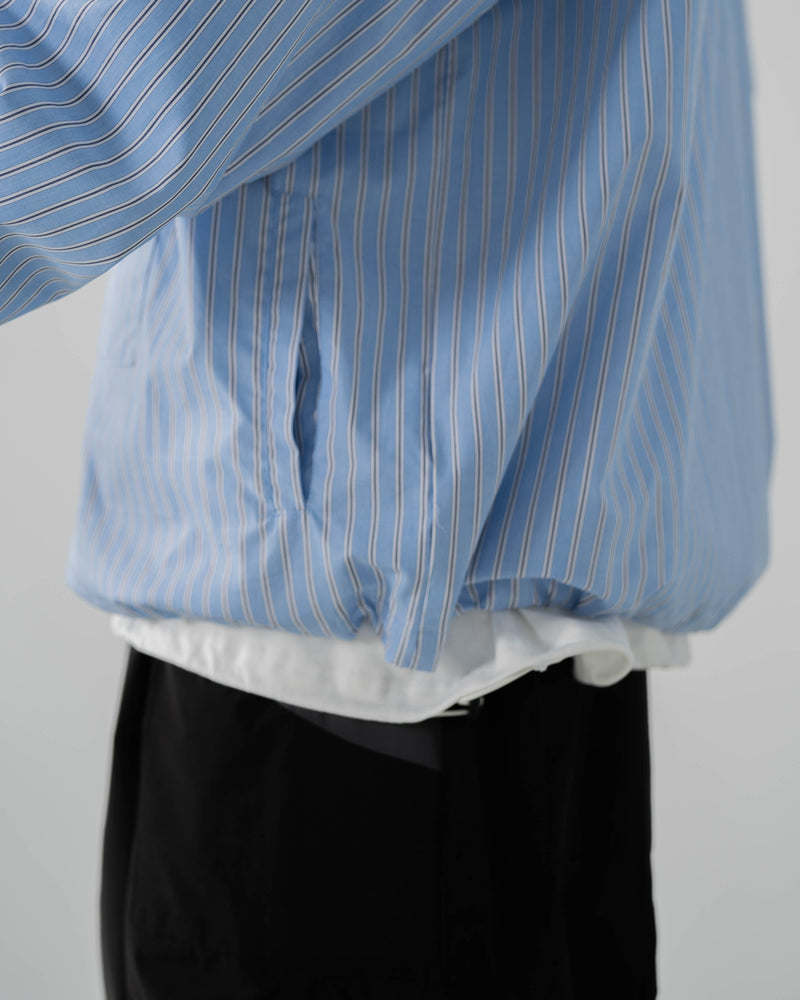 
                  
                    Stripe Zip up Pullover Acid Blue【M23-40AB】
                  
                