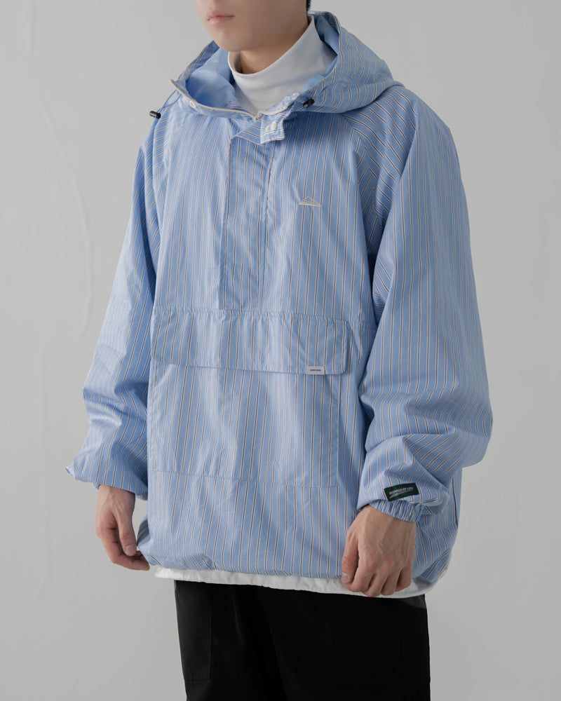 
                  
                    Stripe Zip up Pullover Acid Blue【M23-40AB】
                  
                