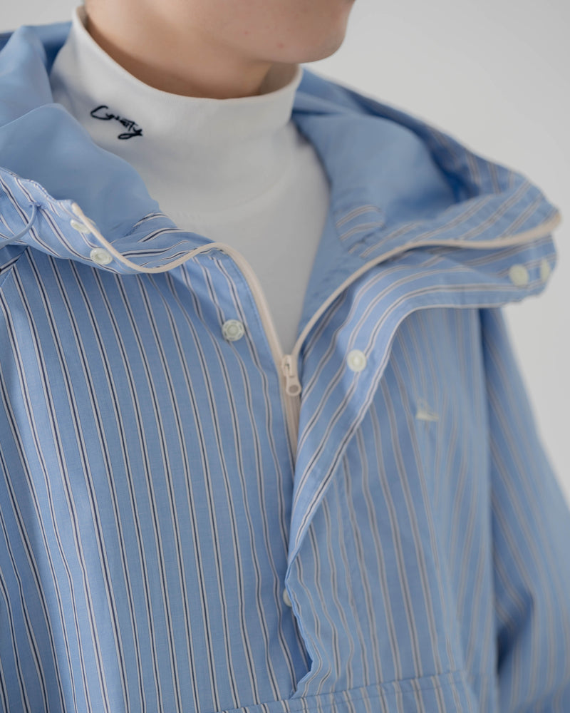 
                  
                    Stripe Zip up Pullover Acid Blue【M23-40AB】
                  
                