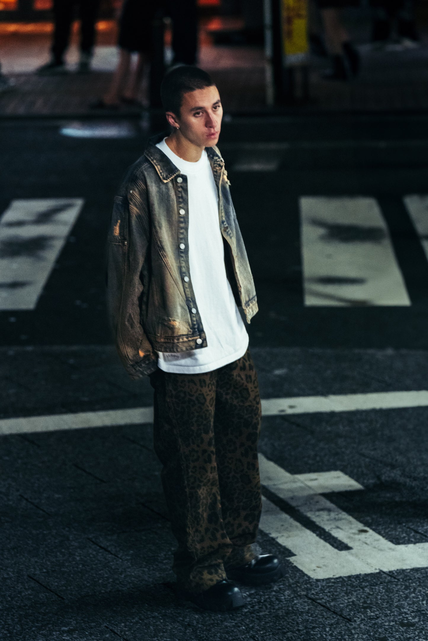 
                  
                    Cropped Fit Denim Jacket Mid Blue【L24-54MB】
                  
                