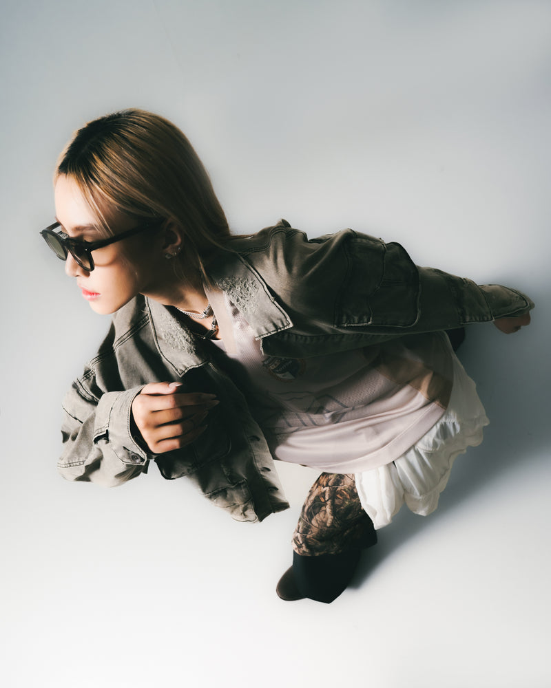 
                  
                    Football Mesh Oversize T-Shirts Beige【L25-T01BE】
                  
                