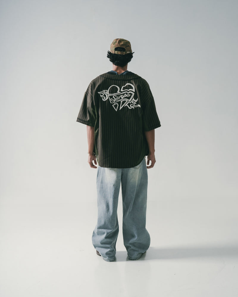 
                  
                    Embroidery Baseball Shirt Olive【M25-20OL】
                  
                