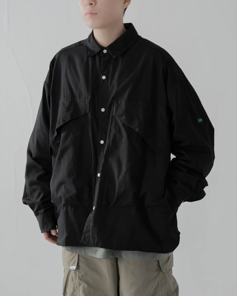 
                  
                    Tech Pocket LS Shirt Black【M23-51BK】
                  
                