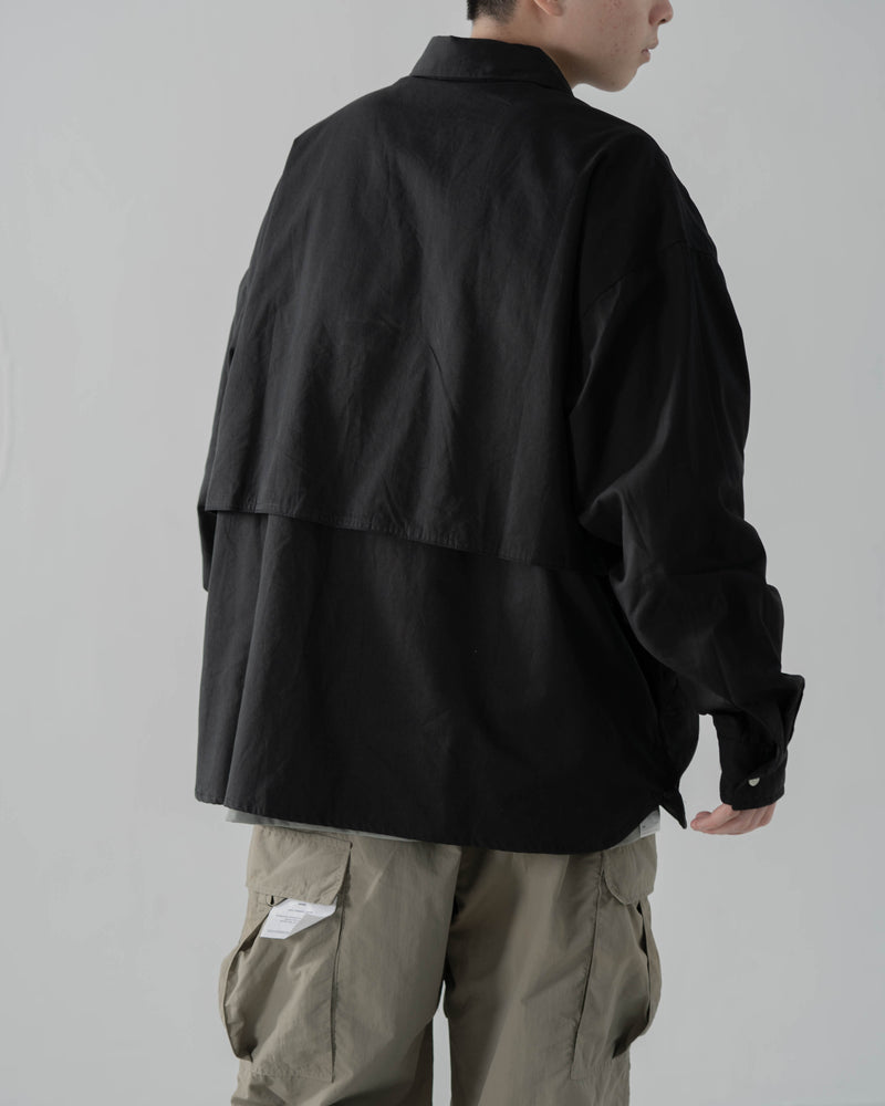 
                  
                    Tech Pocket LS Shirt Black【M23-51BK】
                  
                