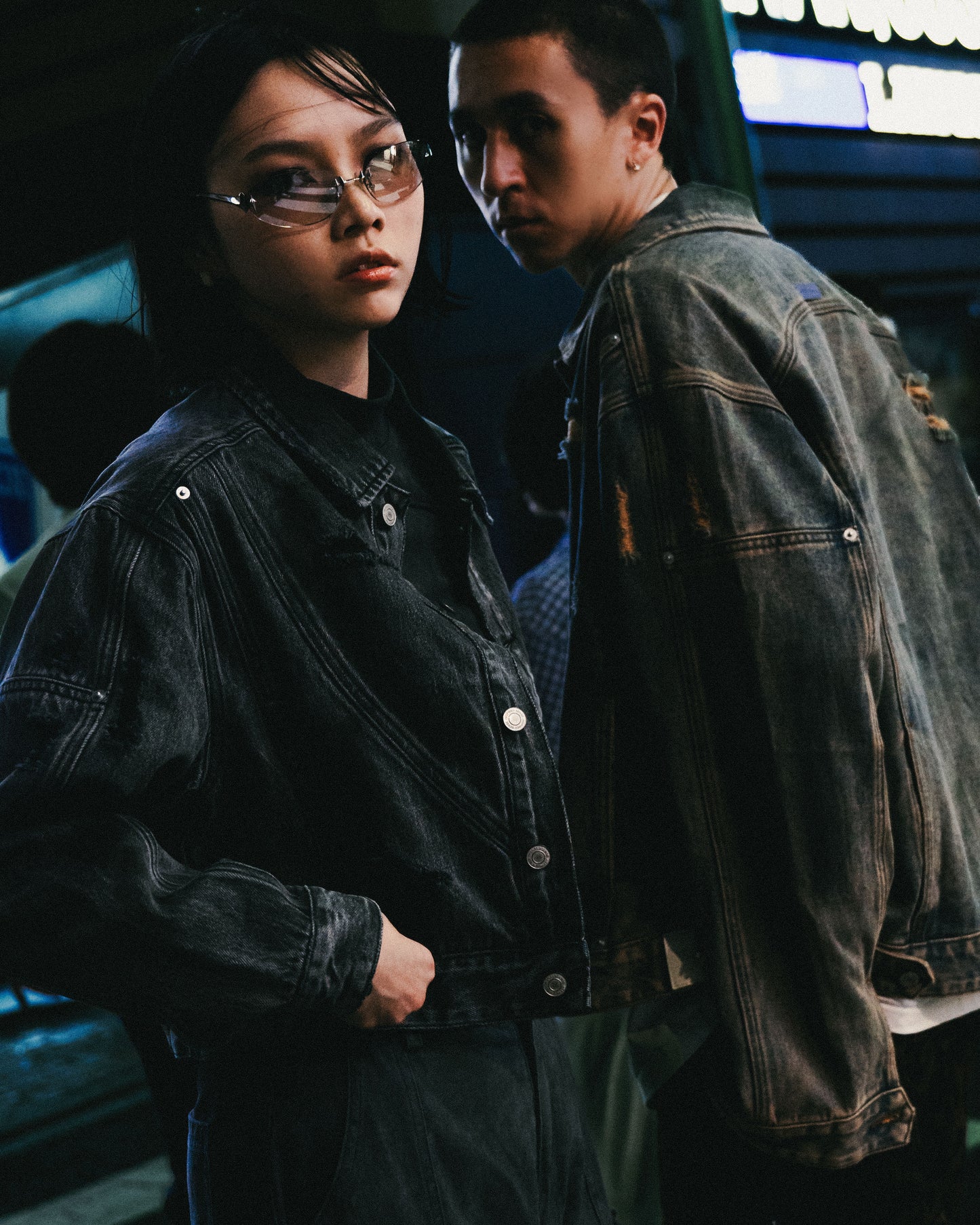 
                  
                    Cropped Fit Denim Jacket Mid Blue【L24-54MB】
                  
                