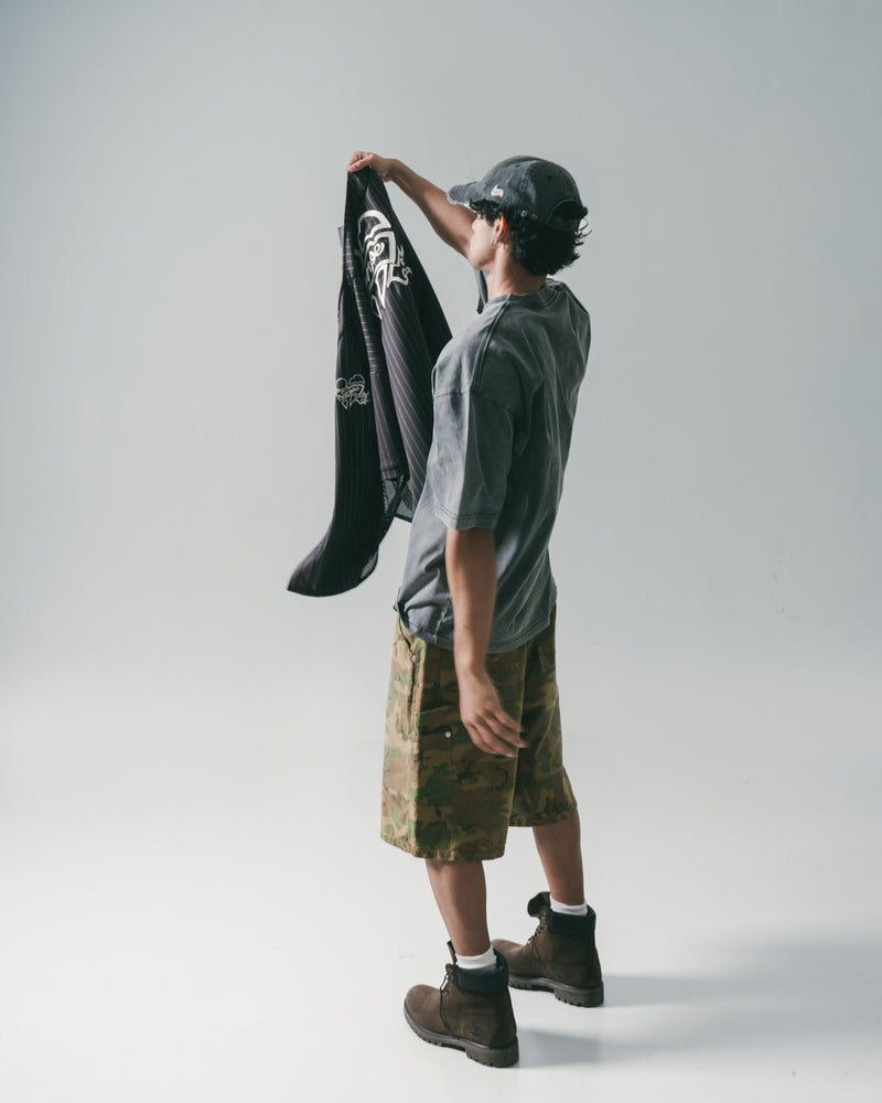 
                  
                    Embroidery Baseball Shirt Black【M25-20BK】
                  
                