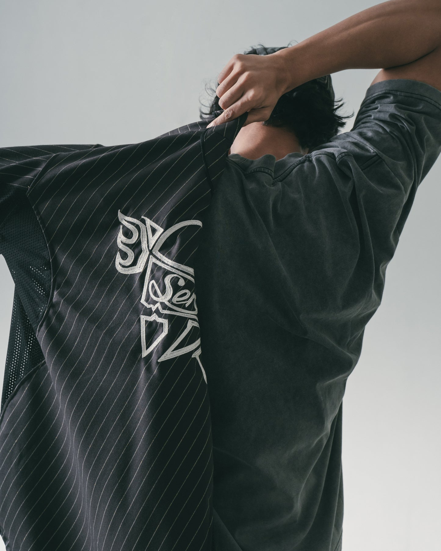 
                  
                    Embroidery Baseball Shirt Black【M25-20BK】
                  
                