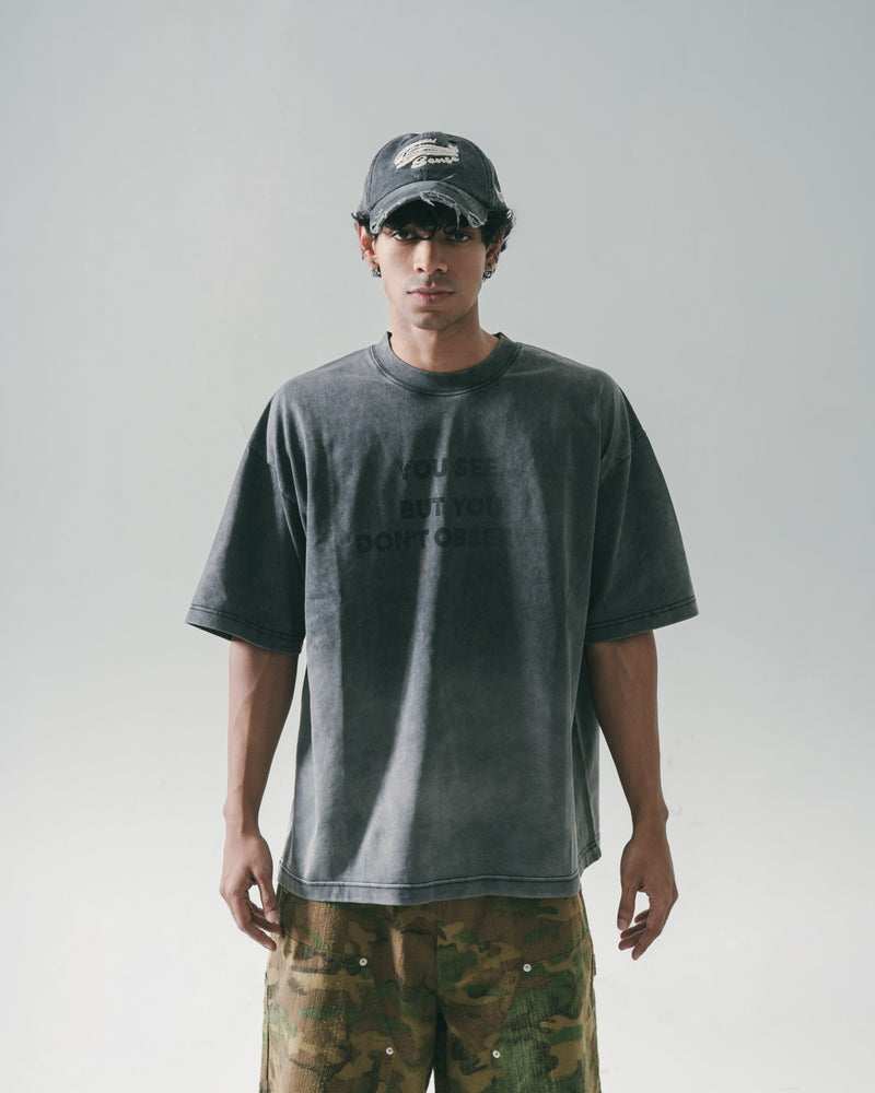 
                  
                    Wash Fade Print SS Coal Black【M25-T10CB】
                  
                
