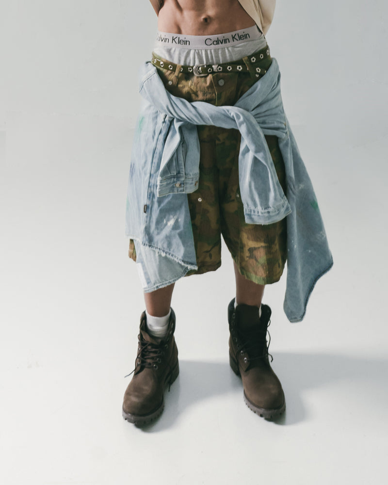 
                  
                    Double Knee Camo Shorts Jungle【M25-02JG】
                  
                