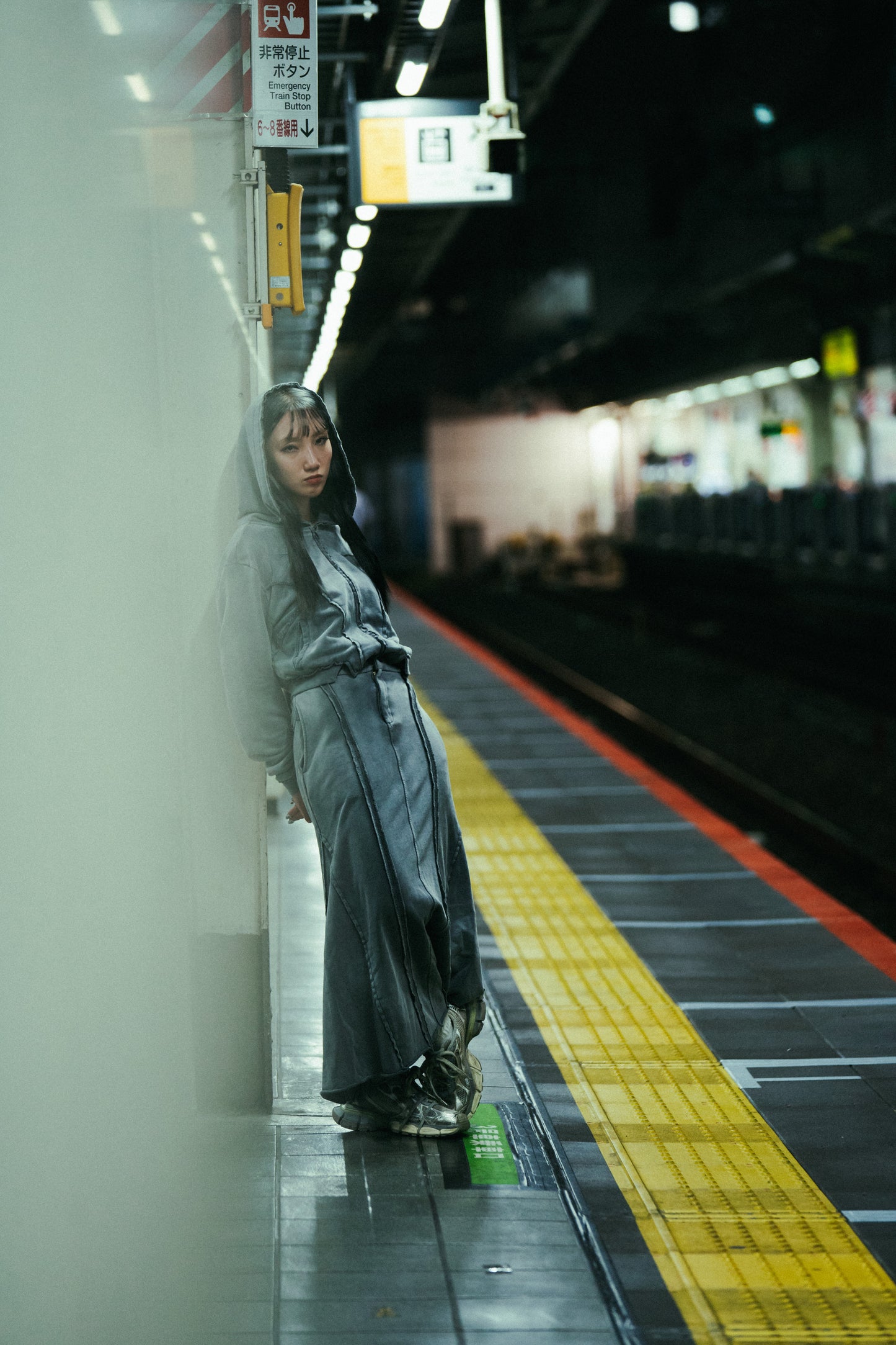 
                  
                    Mermaid Slit Sweat Skirt Steel Grey【L24-51SG】
                  
                