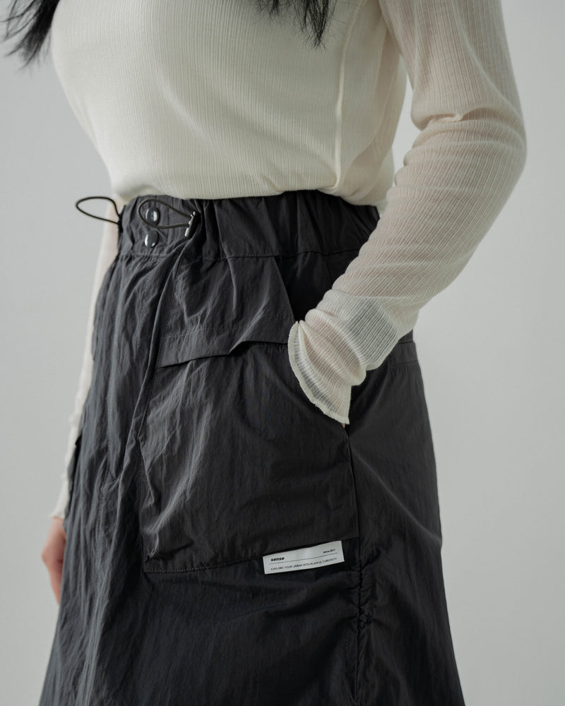 
                  
                    Side Elastic Full Skirts Dark Grey【L23-44DG】
                  
                