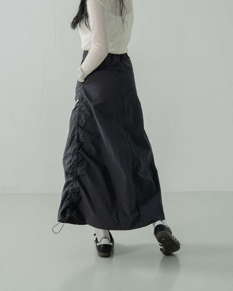 
                  
                    Side Elastic Full Skirts Dark Grey【L23-44DG】
                  
                