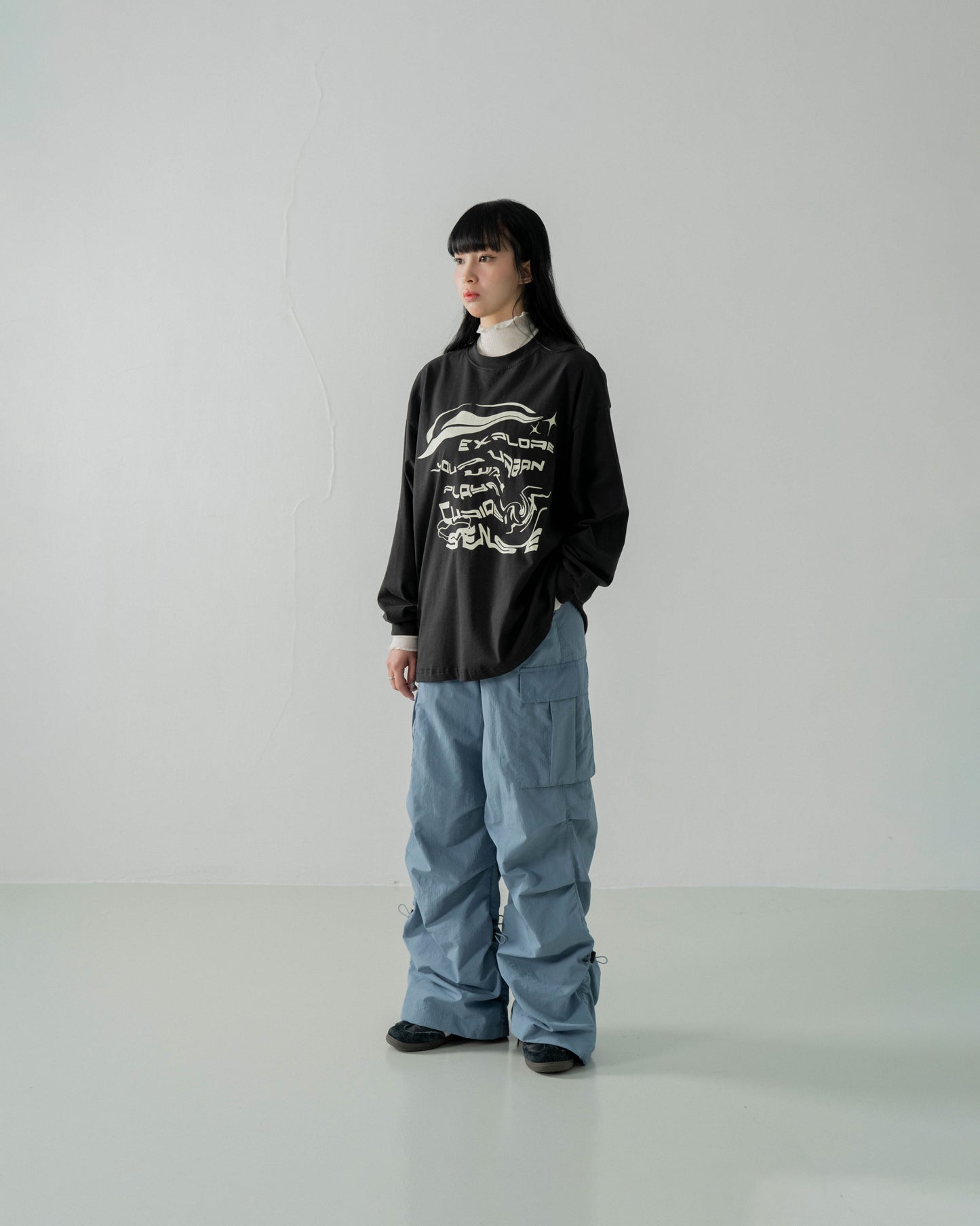 
                  
                    LS Cotton Lipuify Print Tee Ink Black【L23-T04BK】
                  
                