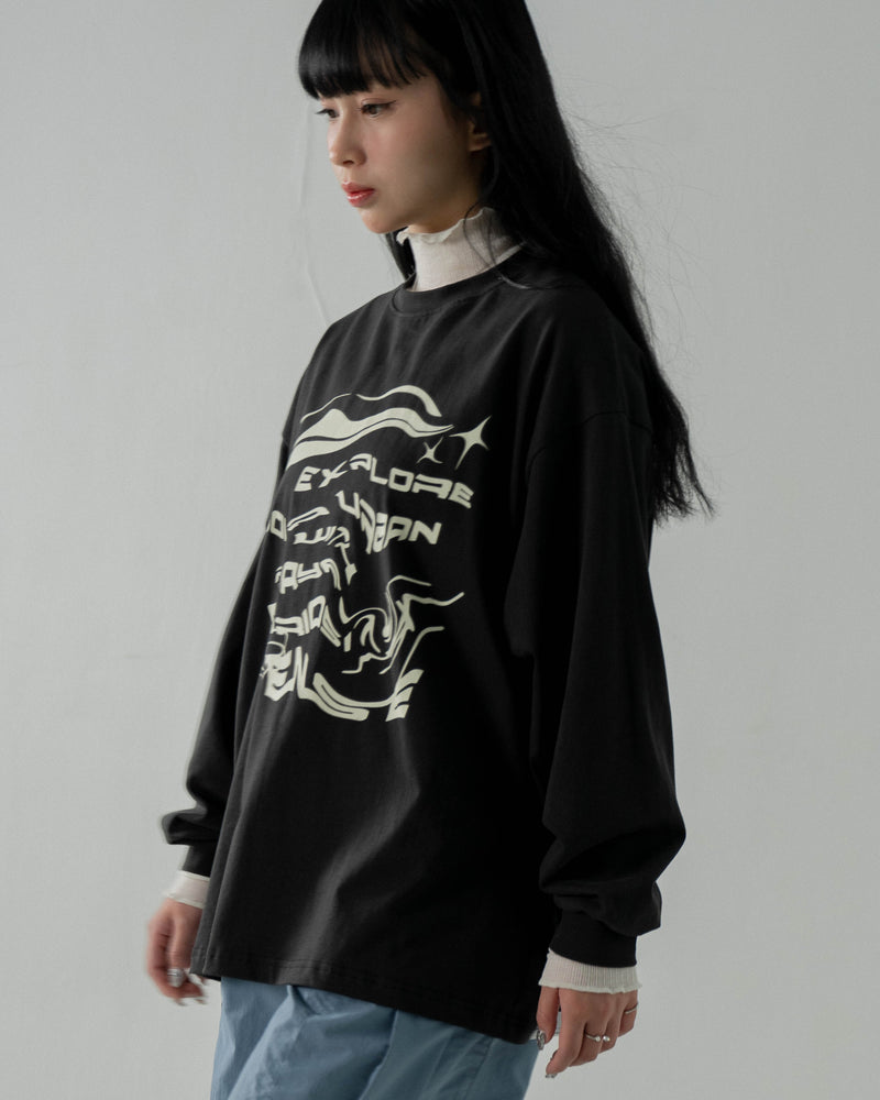 
                  
                    LS Cotton Lipuify Print Tee Ink Black【L23-T04BK】
                  
                