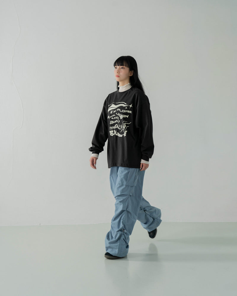 
                  
                    LS Cotton Lipuify Print Tee Ink Black【L23-T04BK】
                  
                