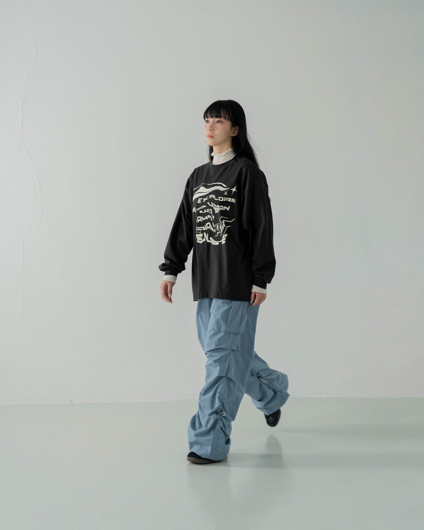 
                  
                    LS Cotton Lipuify Print Tee Ink Black【L23-T04BK】
                  
                