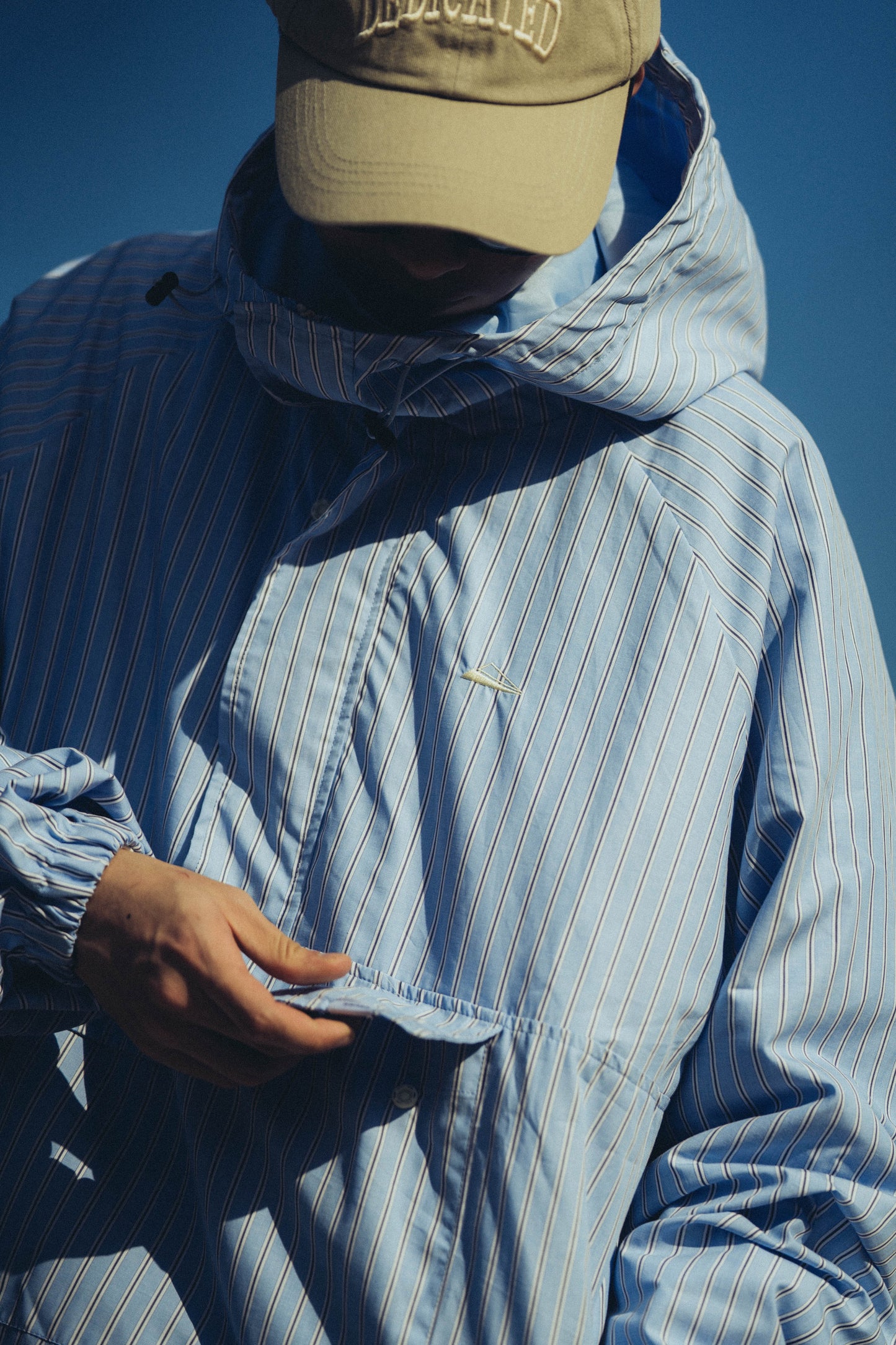 
                  
                    Stripe Zip up Pullover Acid Blue【M23-40AB】
                  
                