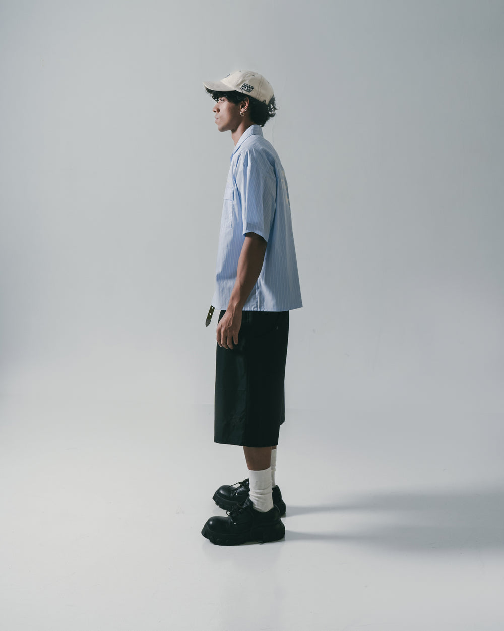 Half & Wide Cut Chino Black【M25-08BK】