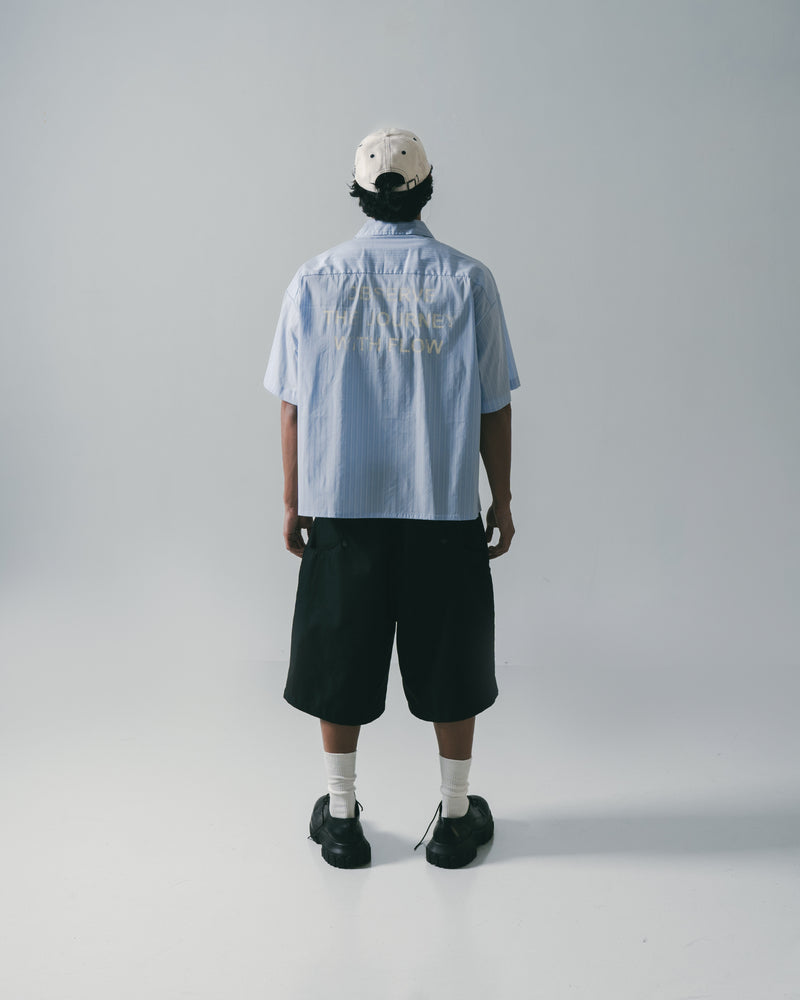 
                  
                    Short Cut Stripe Shirt Light Blue【M25-10LB】
                  
                