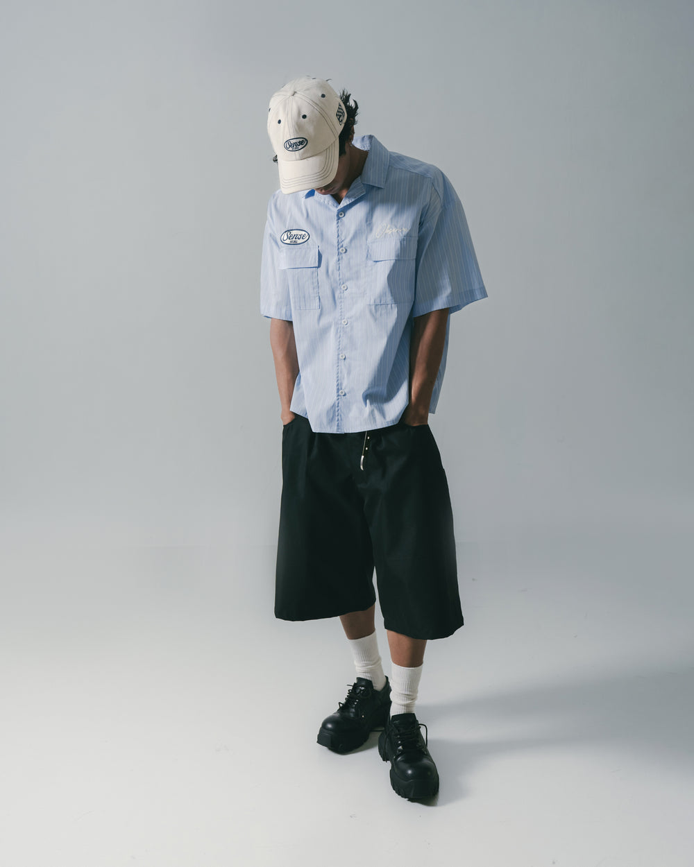 Half & Wide Cut Chino Black【M25-08BK】