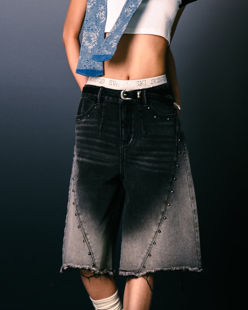
                  
                    Twist Amphibole Jorts Charcoal【L25-20CH】
                  
                