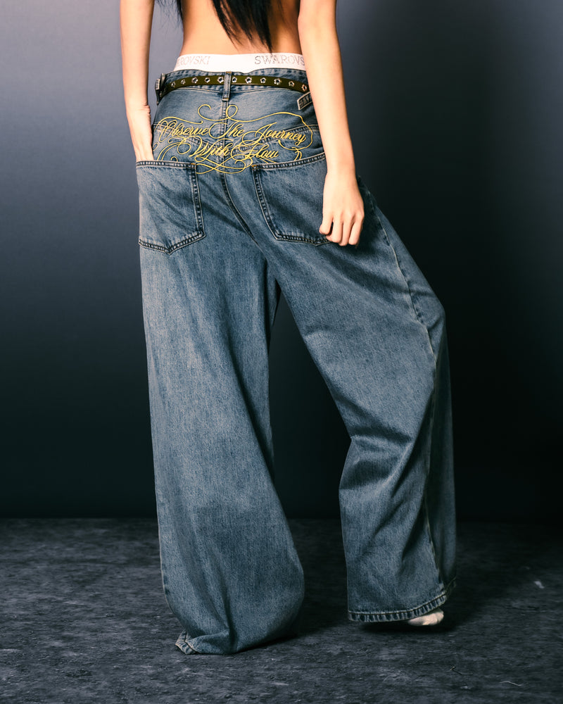 
                  
                    Low-Rise Wide-Leg Jeans Light Indigo【L25-29LI】
                  
                