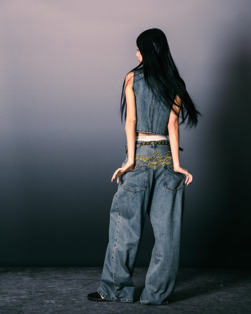 
                  
                    Low-Rise Wide-Leg Jeans Light Indigo【L25-29LI】
                  
                
