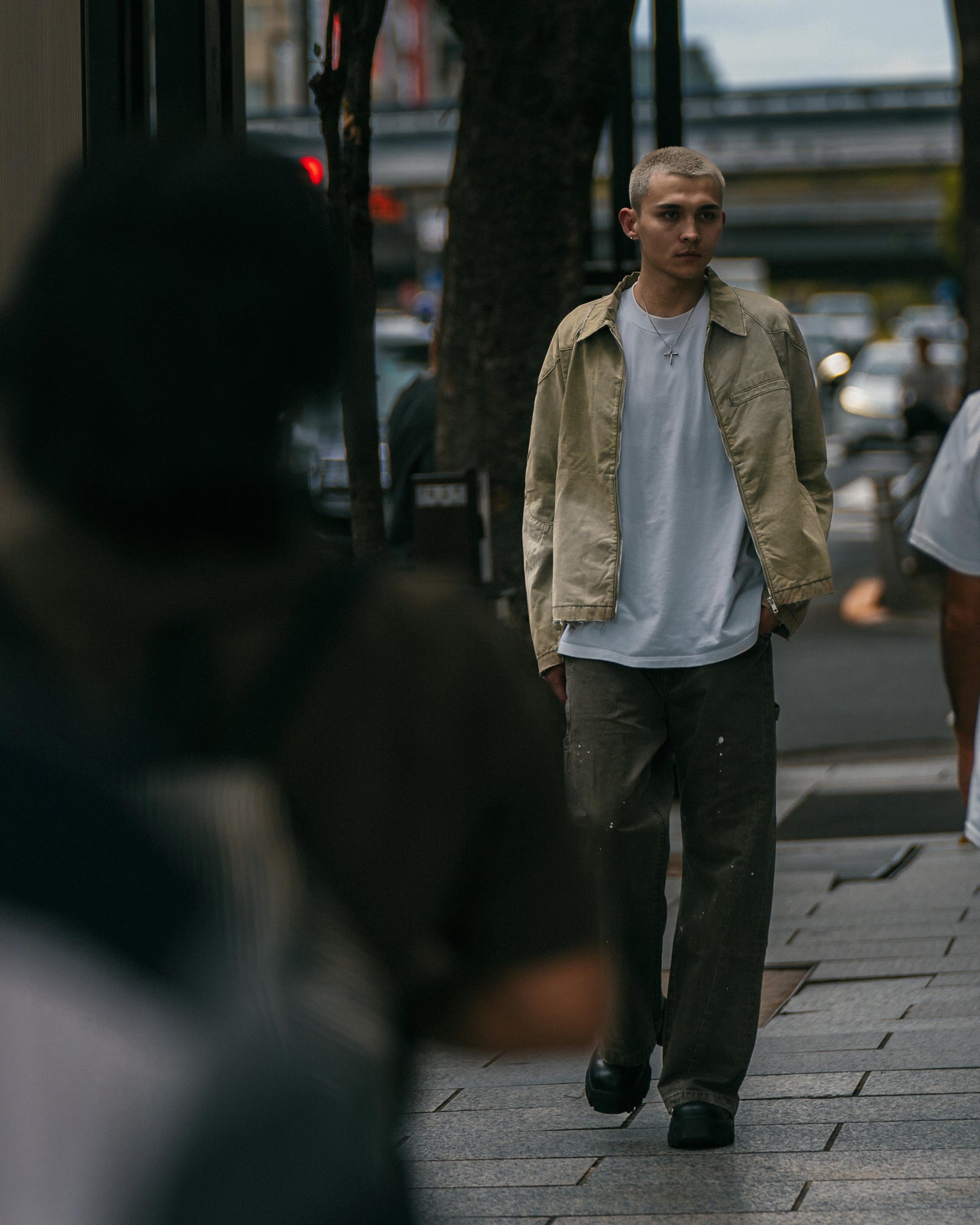 
                  
                    Faded Biker Jacket Khaki Light【M24-46KL】
                  
                