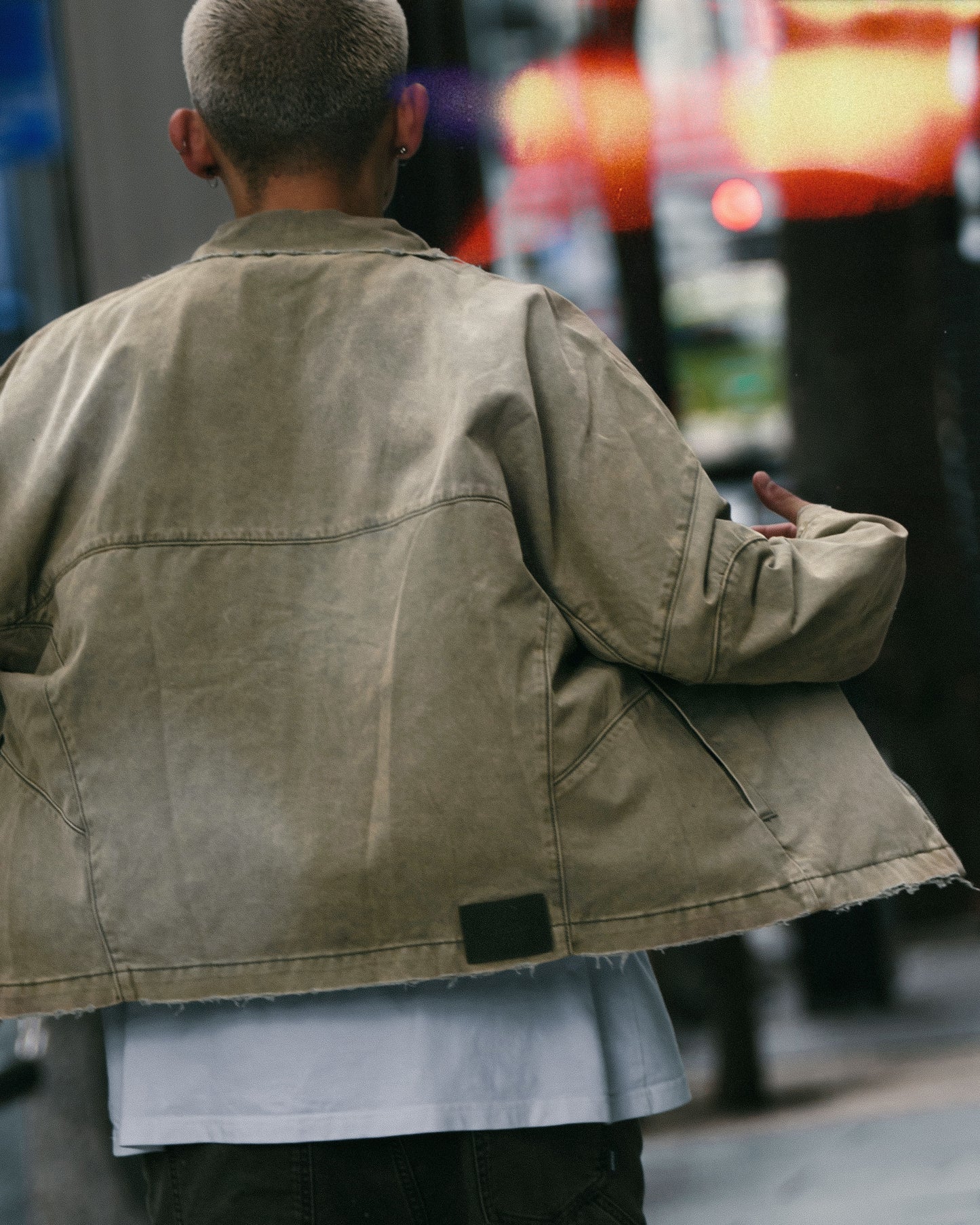 
                  
                    Faded Biker Jacket Khaki Light【M24-46KL】
                  
                