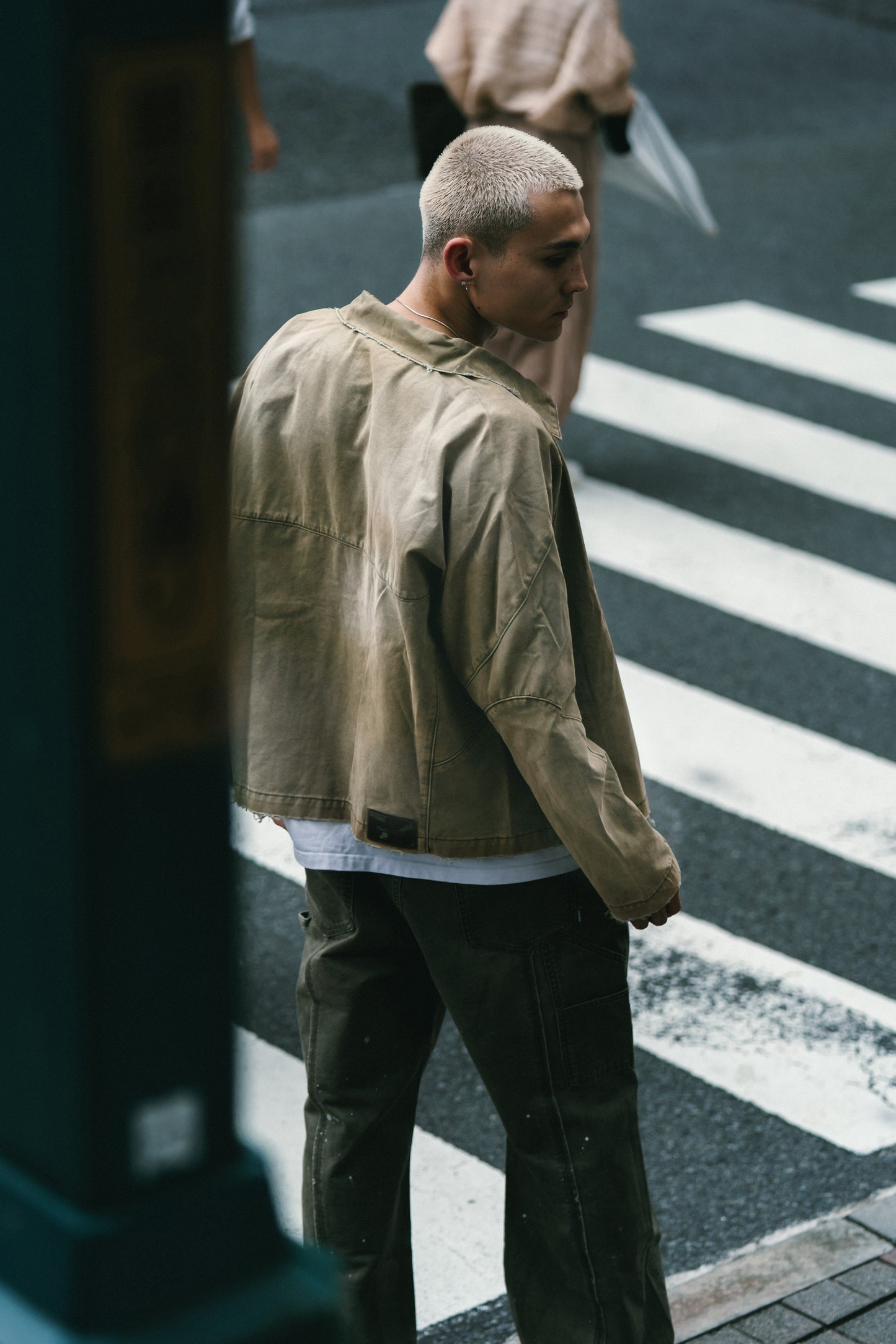 
                  
                    Faded Biker Jacket Khaki Light【M24-46KL】
                  
                
