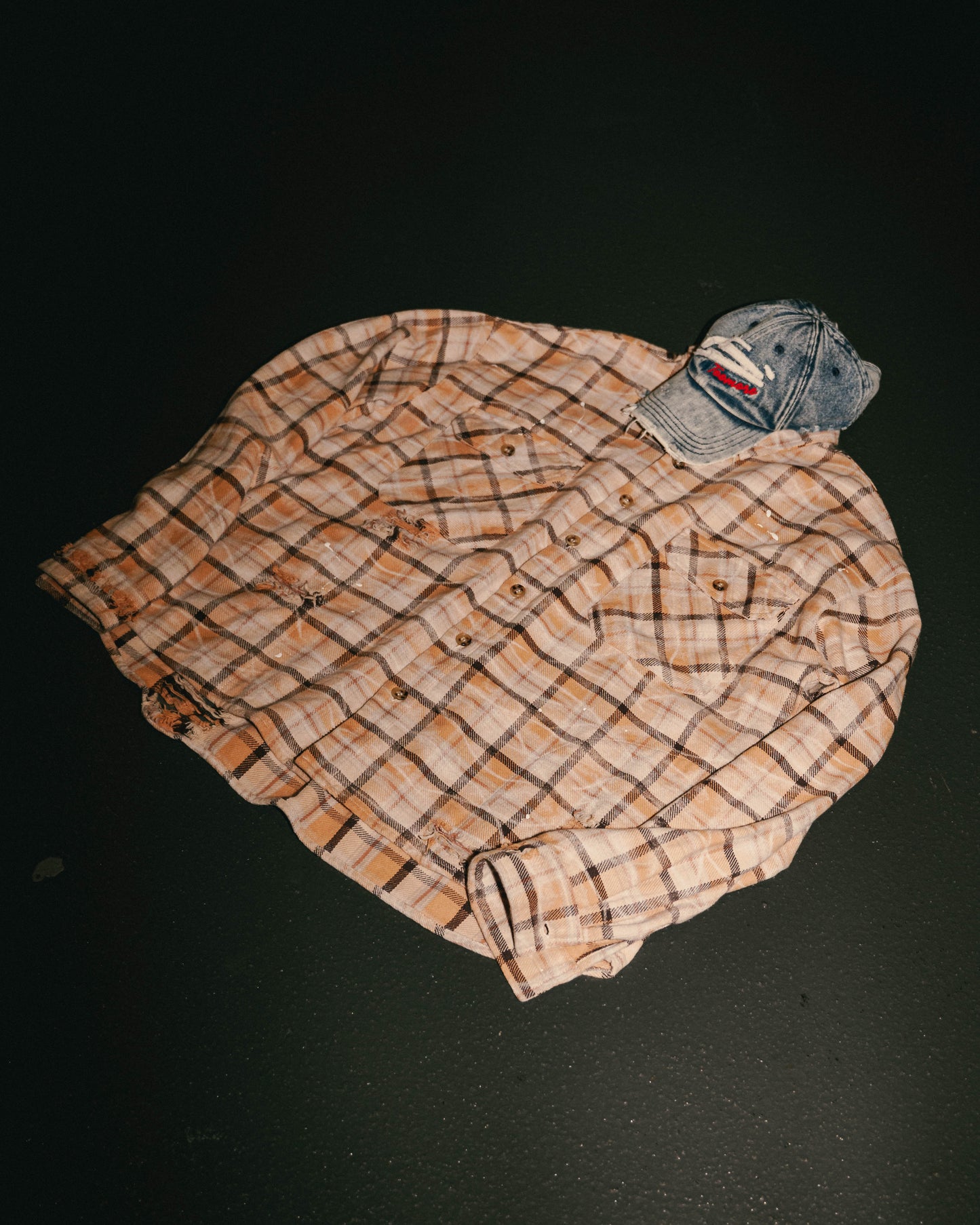 
                  
                    Washed Ageing Destroy Fannel Clear Orange【SENxTM-03CO】
                  
                