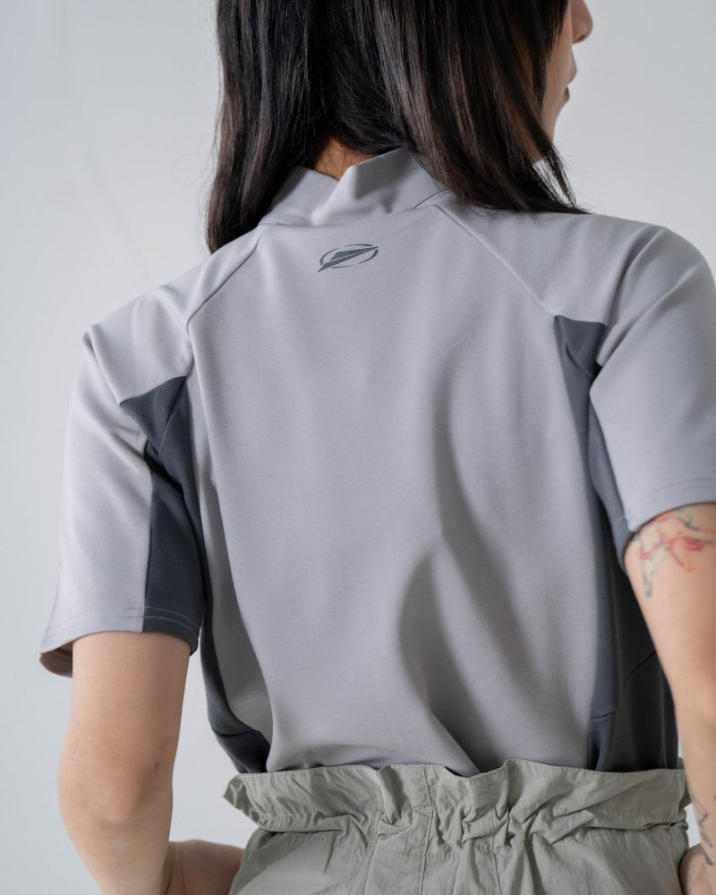
                  
                    Dedicated Half Zip Cropped Top White【L24-06WH】
                  
                