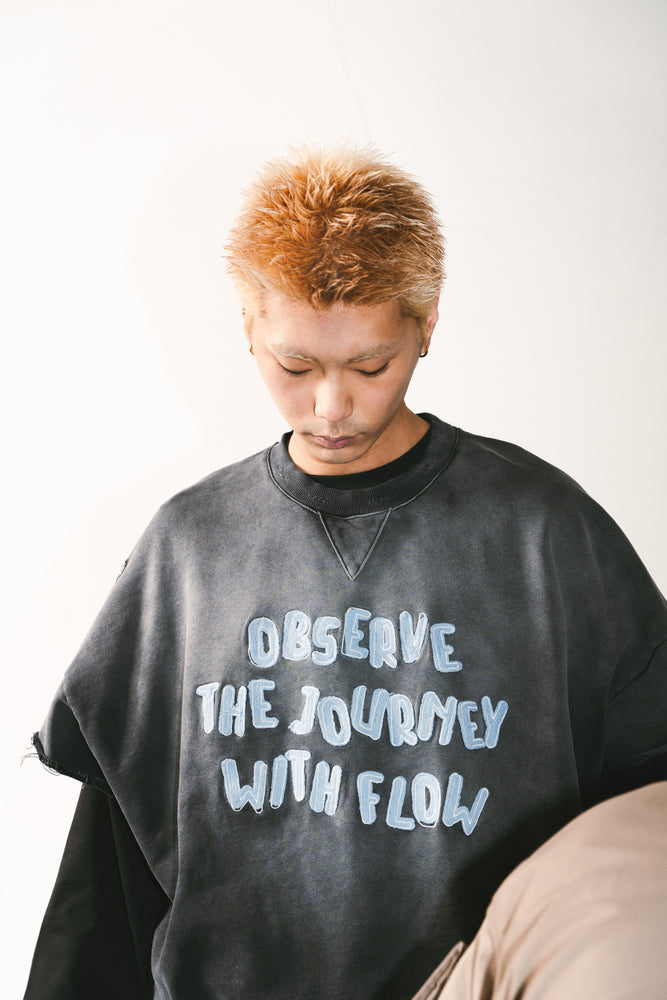 
                  
                    Cropped Cut Sweat Vest Charcoal【M24-41CH】
                  
                