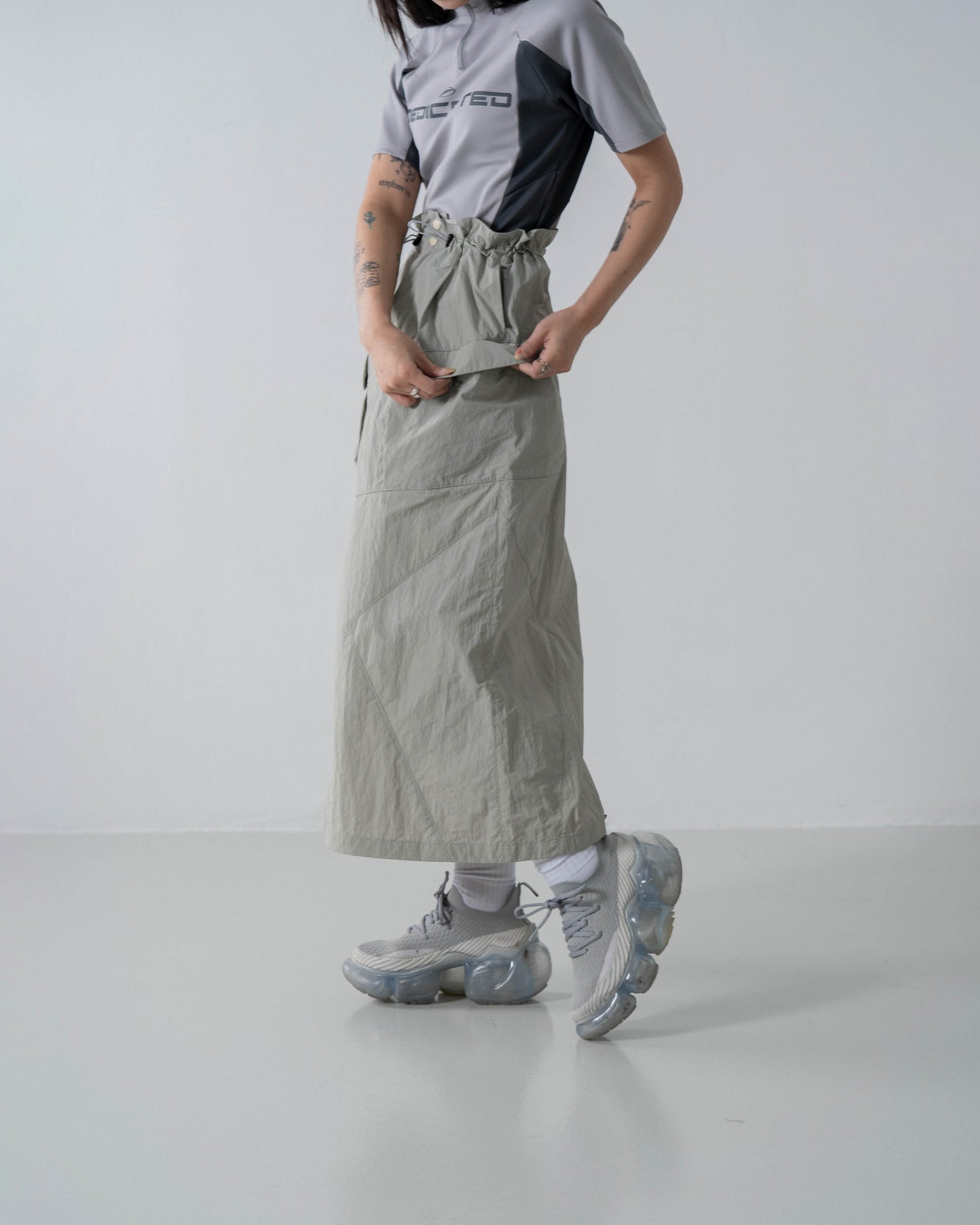 
                  
                    M65 Trapezoidal Pocket Skirt Khaki【L24-19KA】
                  
                