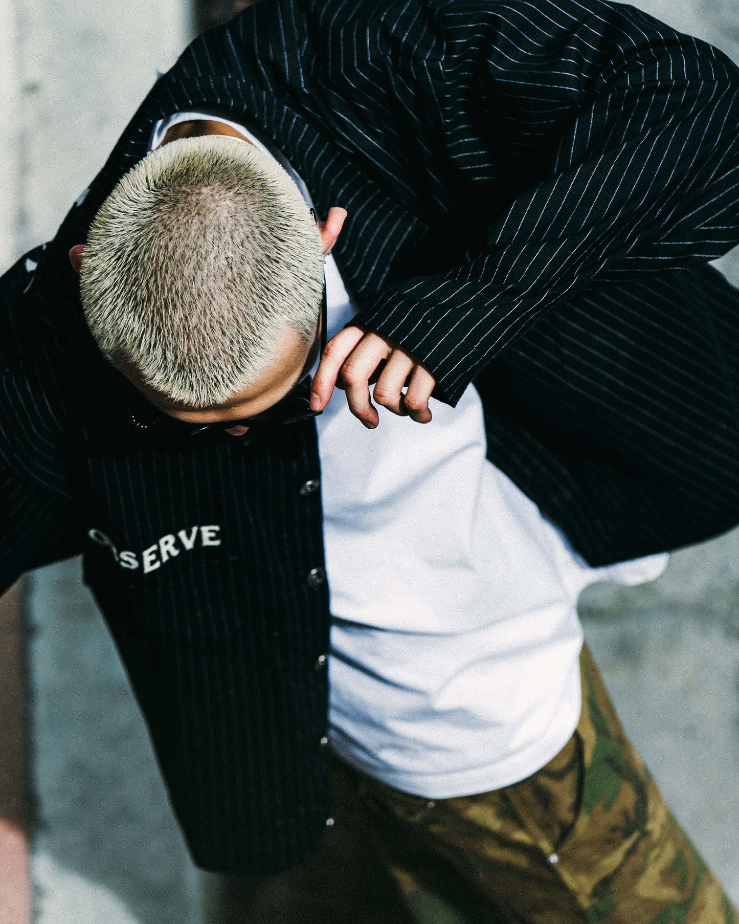 
                  
                    Stripe Patch Worker Jacket Black【M24-40BK】
                  
                