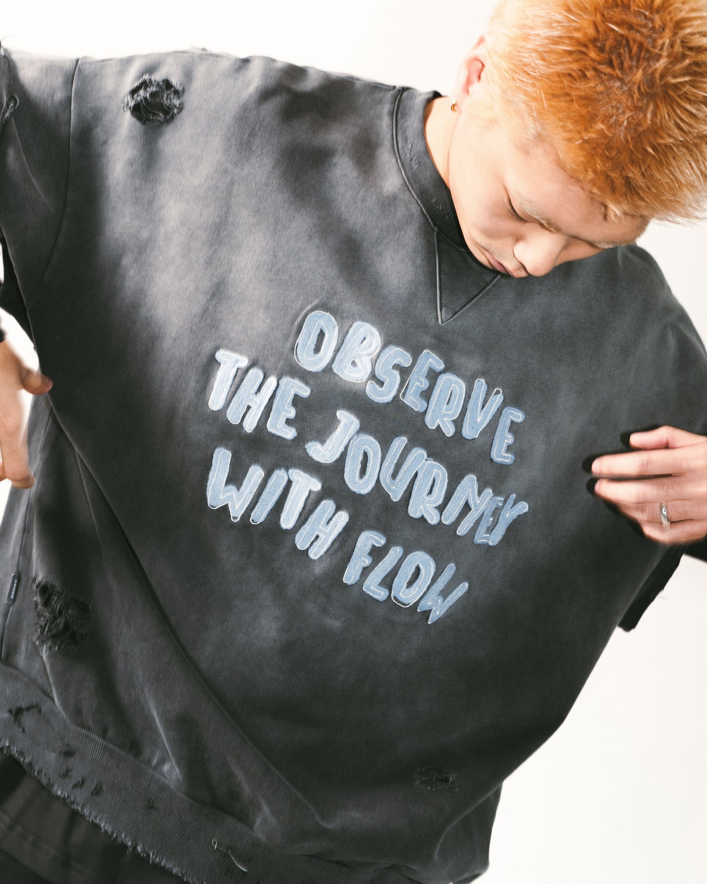 
                  
                    Cropped Cut Sweat Vest Charcoal【M24-41CH】
                  
                