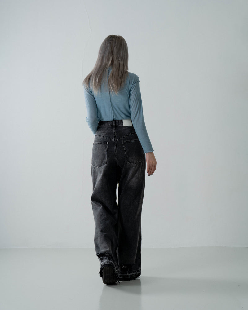 
                  
                    Low Rise Baggy Jeans Dark Grey【L23-45DG】
                  
                