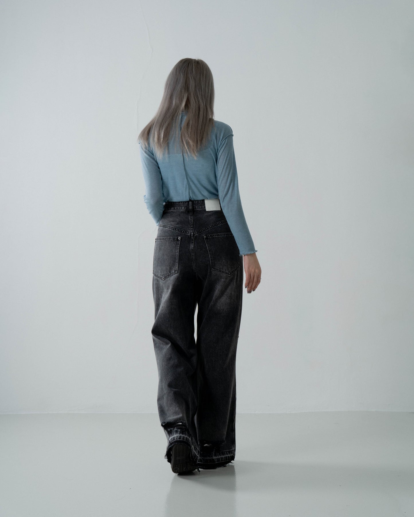 
                  
                    Low Rise Baggy Jeans Dark Grey【L23-45DG】
                  
                