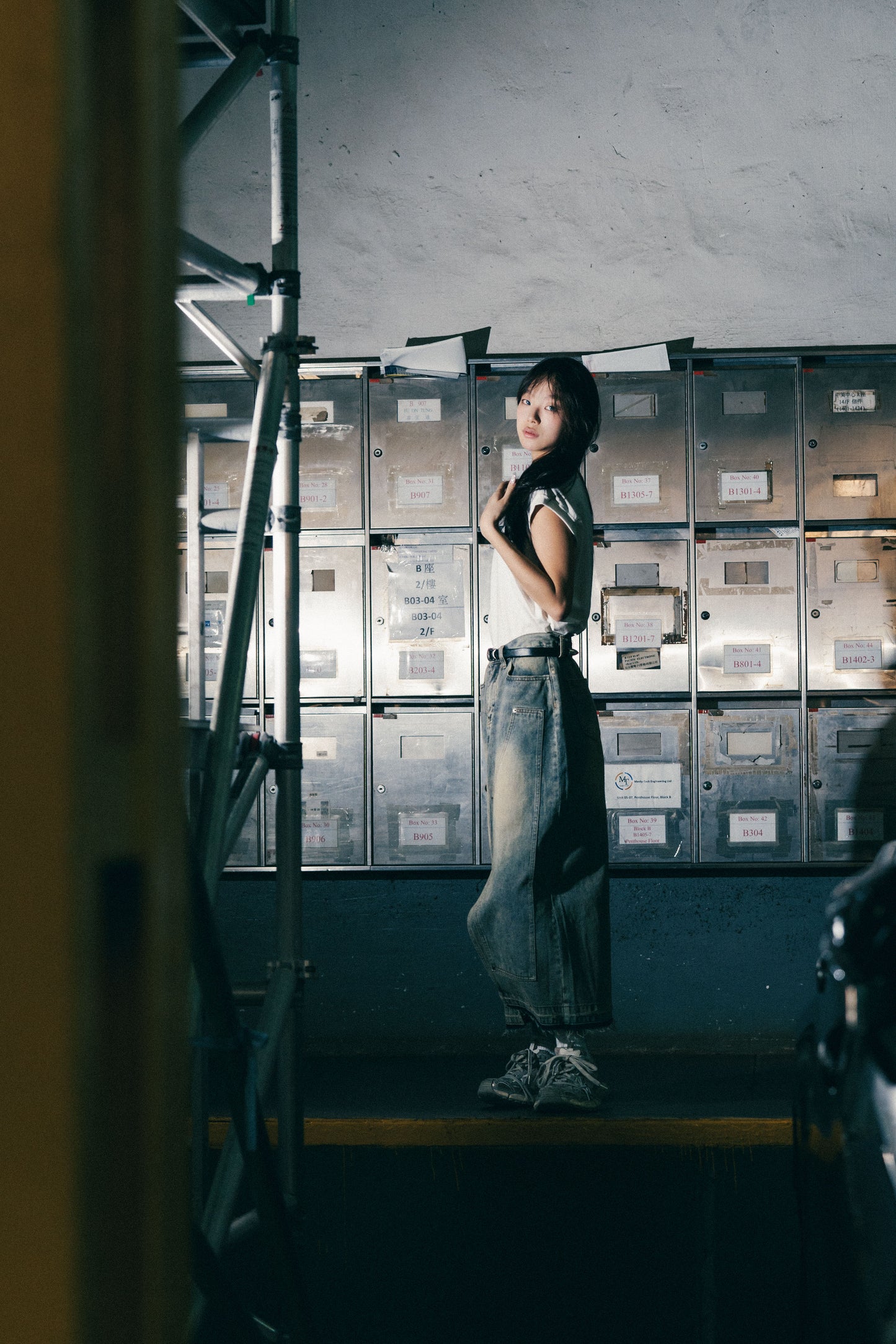
                  
                    Double Knee Denim Full Skirts Dirty Blue【L24-24BL】
                  
                