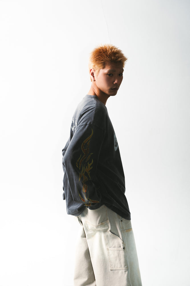 
                  
                    Faded Flame LS Coal Black【M24-T22CB】
                  
                