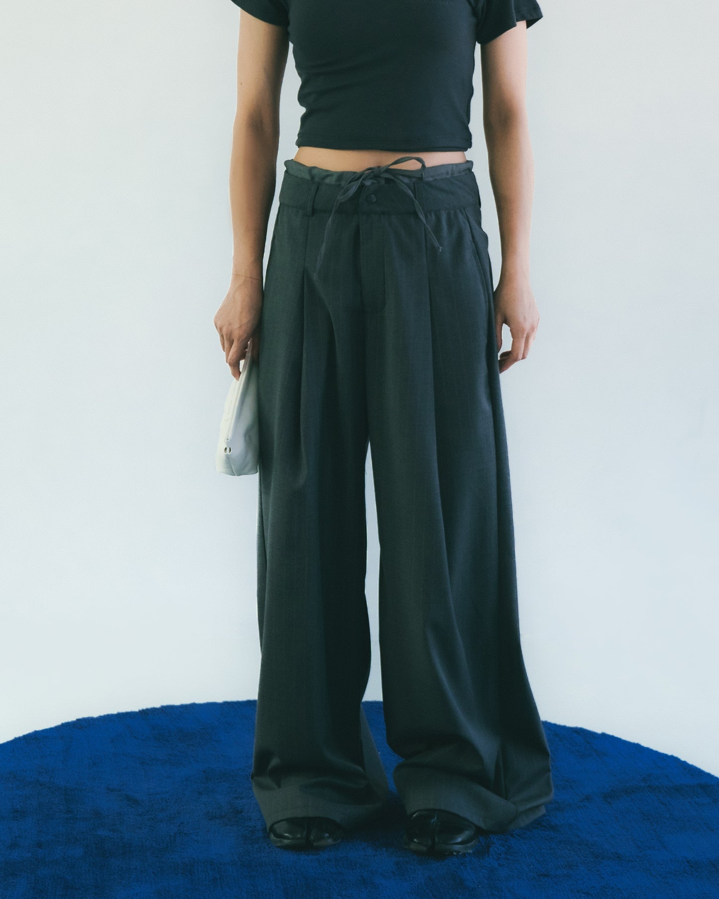 
                  
                    Double Layer Straight Trousers Grey【L25-03GY】
                  
                