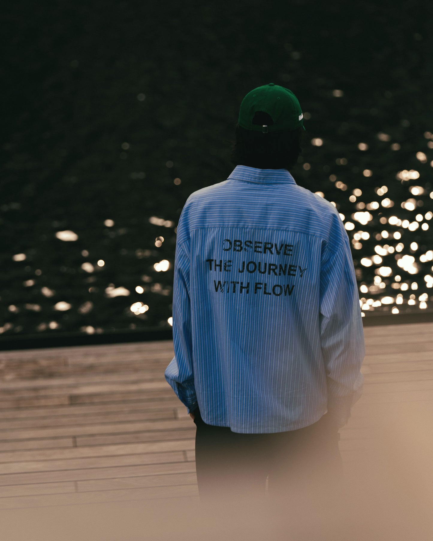 
                  
                    Wide Fit Stripe Shirt Blue【M25-55BL】
                  
                